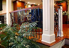 Carpentry: moldings, chair rails, cauffered ceiling,wainscoting, shadow boxes