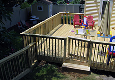 Deck installation, renovation, powerwashing; Composite decks installed