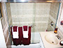 Glass shower door installed
