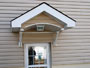 Portico over rear entry